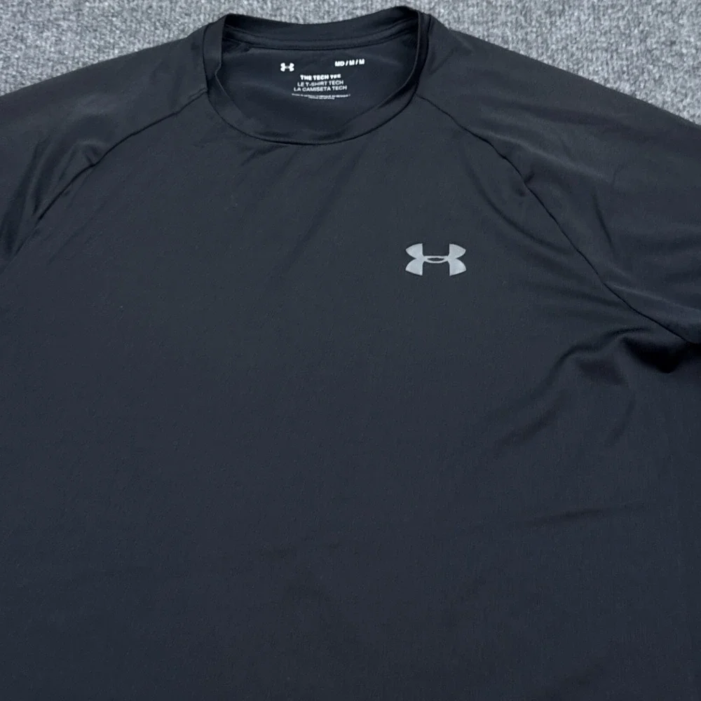Under Armour The Tech Tee Shirt Mens Size Medium Dark Gray Athleisure Active